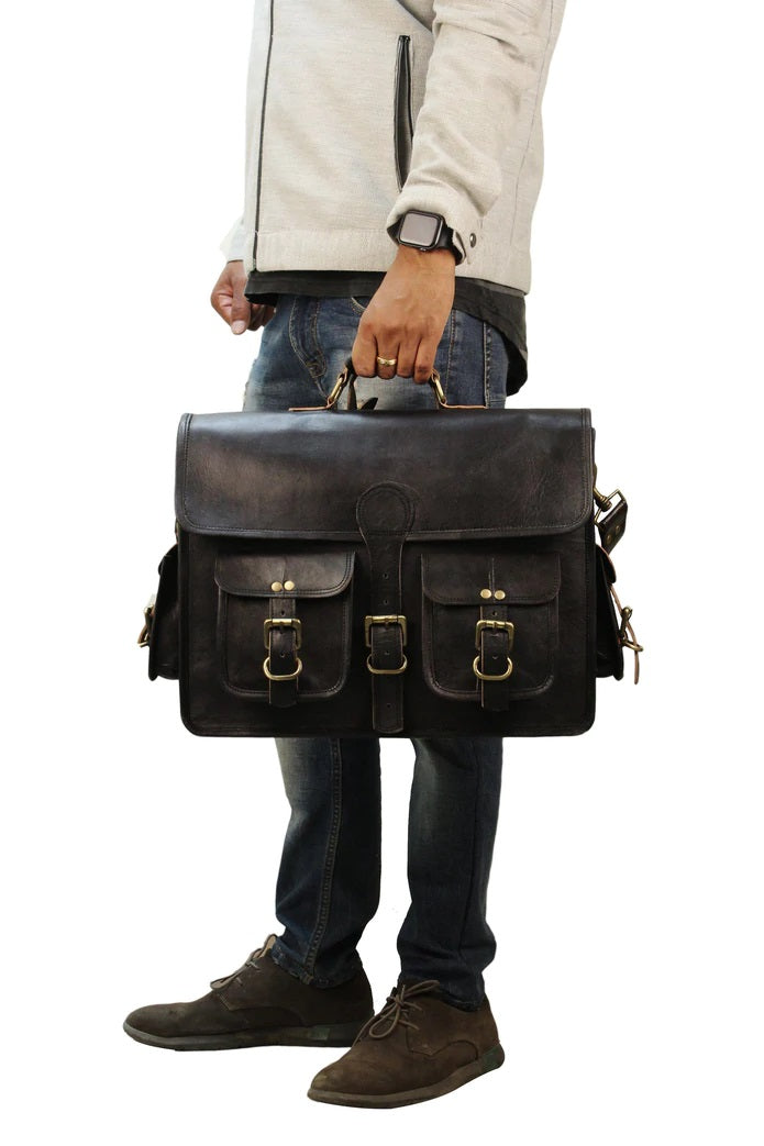 Black Leather Briefcase