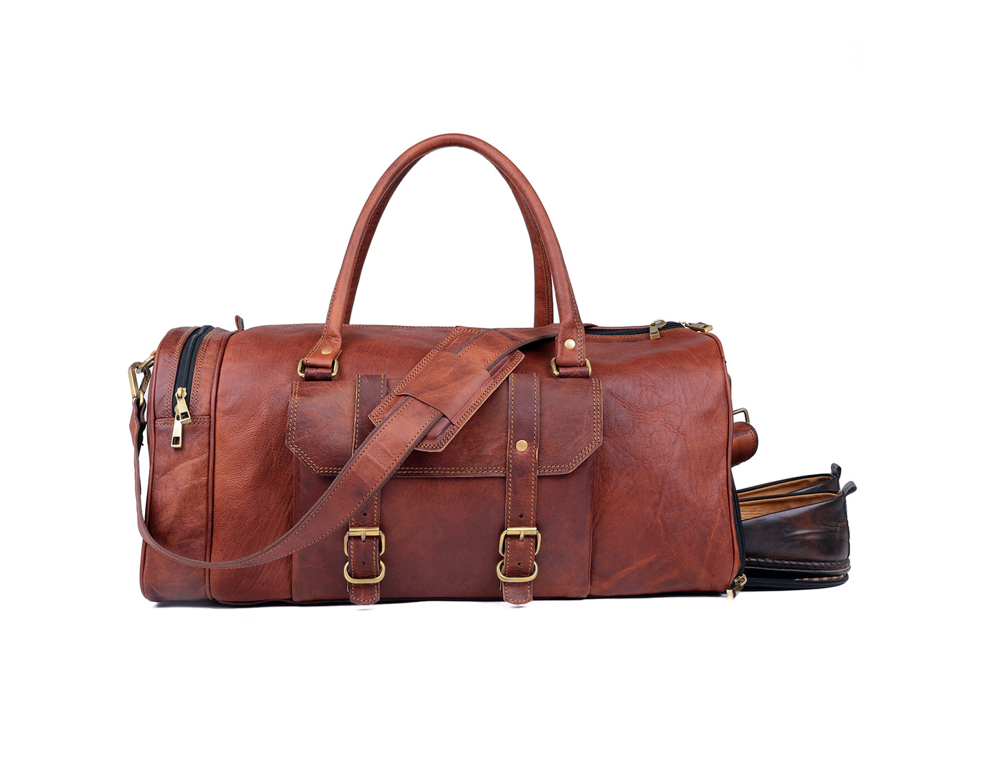 Genuine Leather Duffel Bag