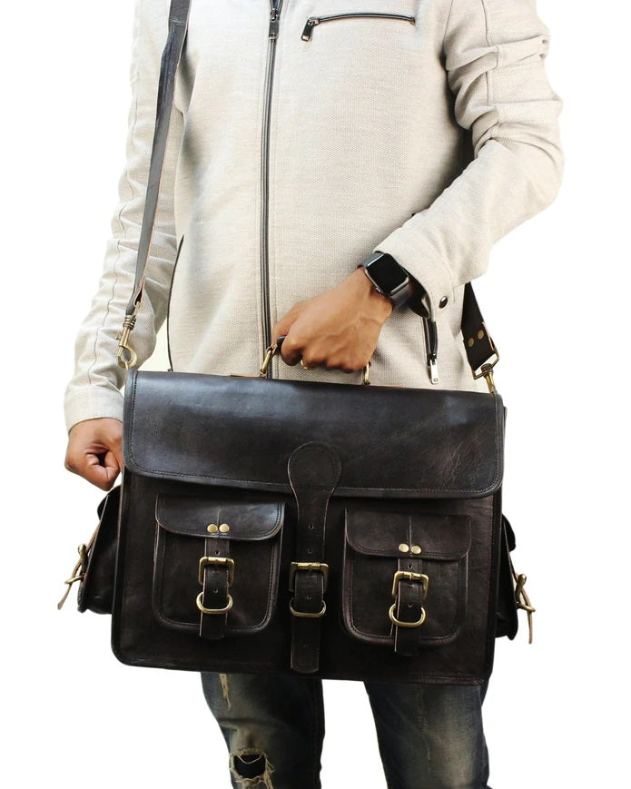 Black Leather Briefcase